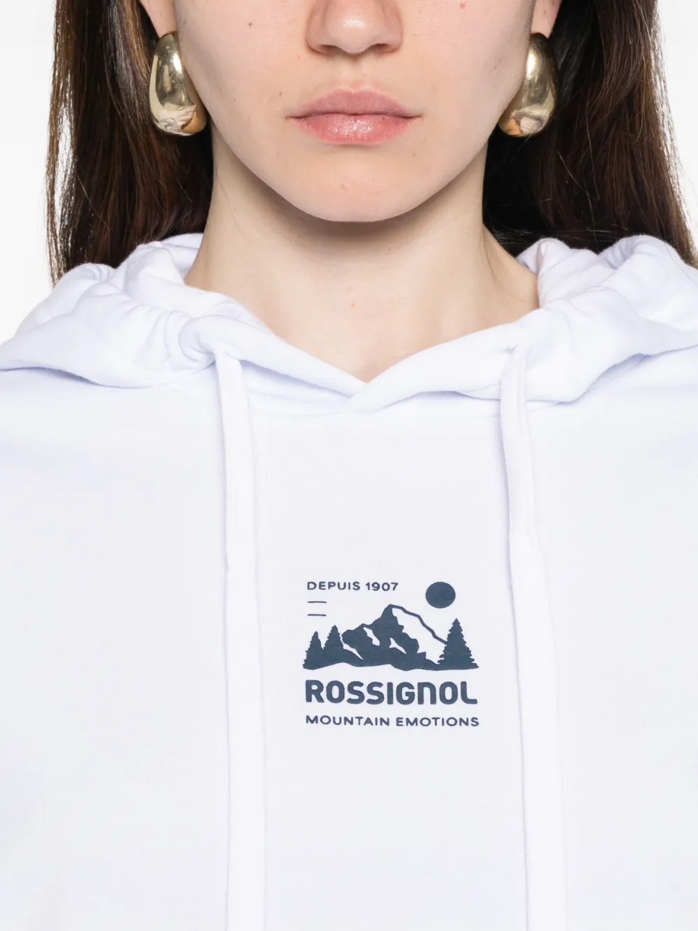 Rossignol Hoodie met logoprint Wit