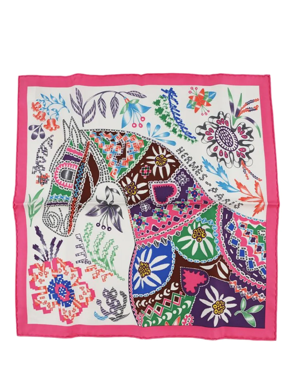 Hermès Pre-Owned Foulard En Attendant Ulysse Gavroche in seta 2000-2025 - Multicolore