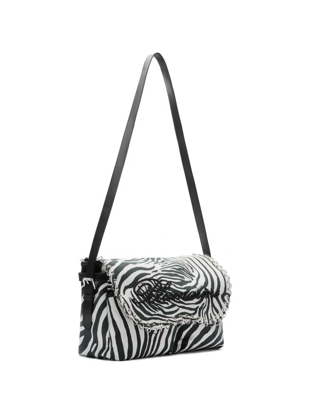 Blumarine Schoudertas met zebraprint Wit