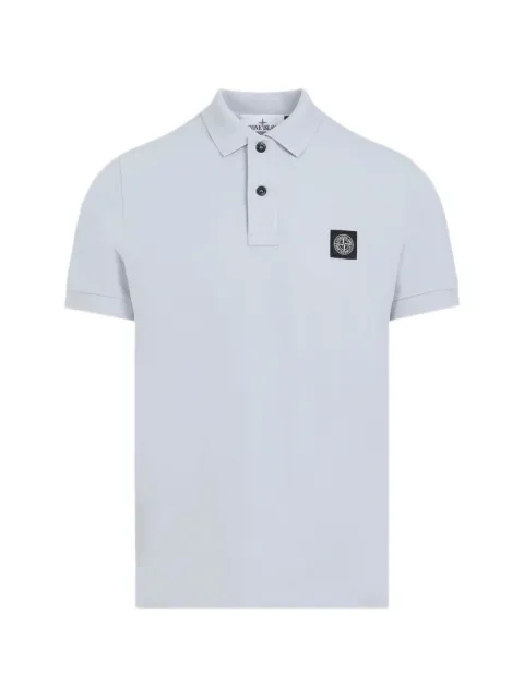 Stone Island Poloshirt mit Logo-Patch