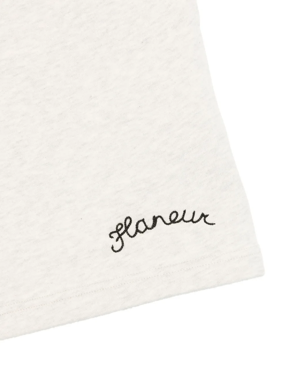  Flâneur Drawstring Embroidered Shorts - Neutrals 