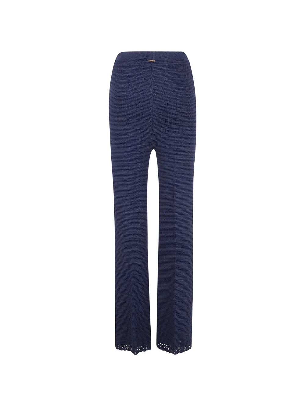 TWINSET Gehaakte broek met knopen Blauw
