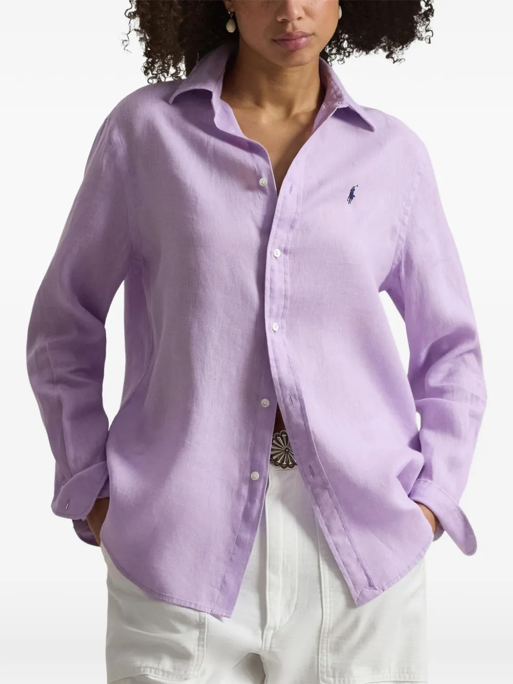 Polo Ralph Lauren Blouse met logo Paars