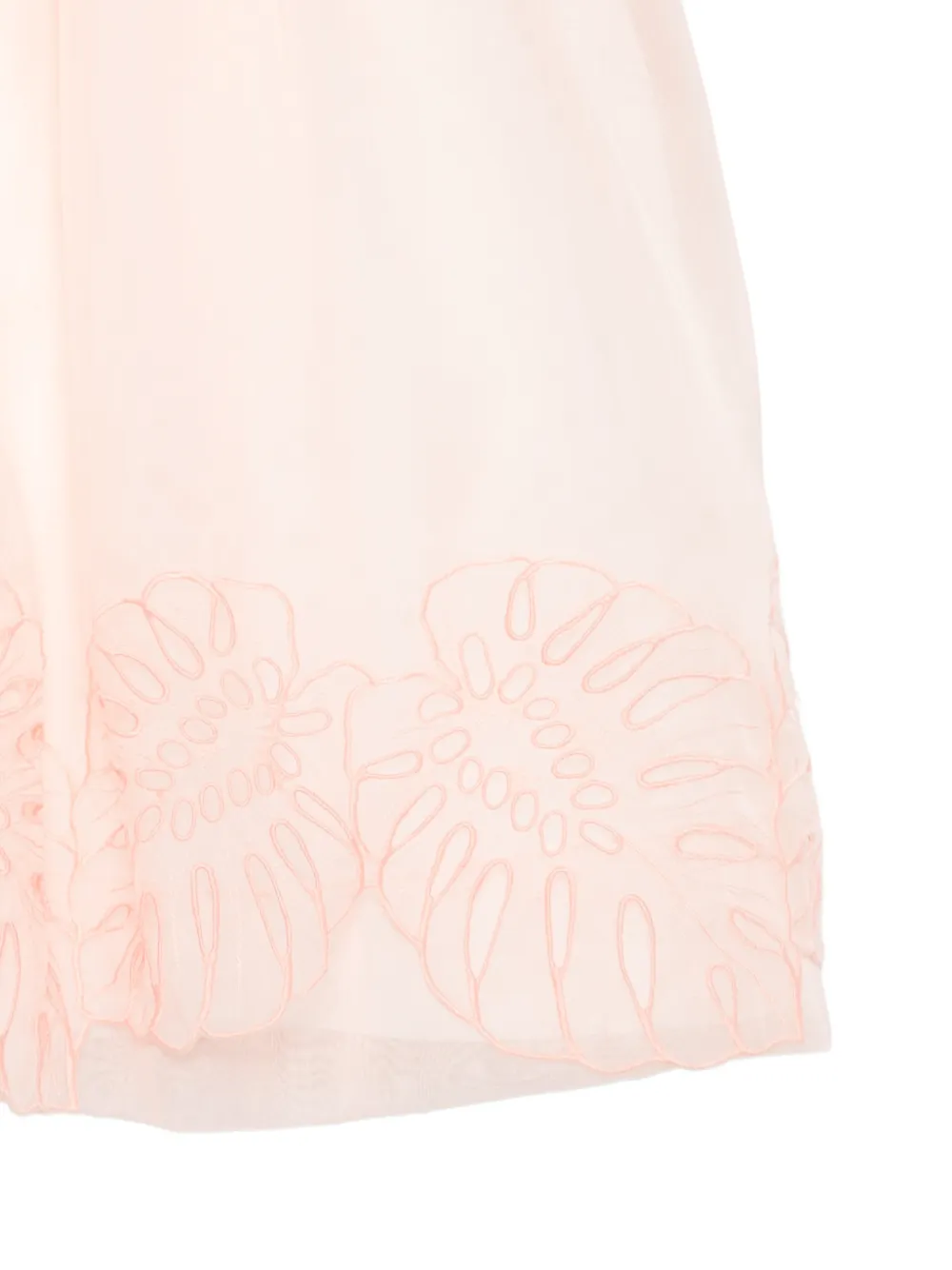  Mi Mi Sol Ruffled Embroidered Dress - Pink 