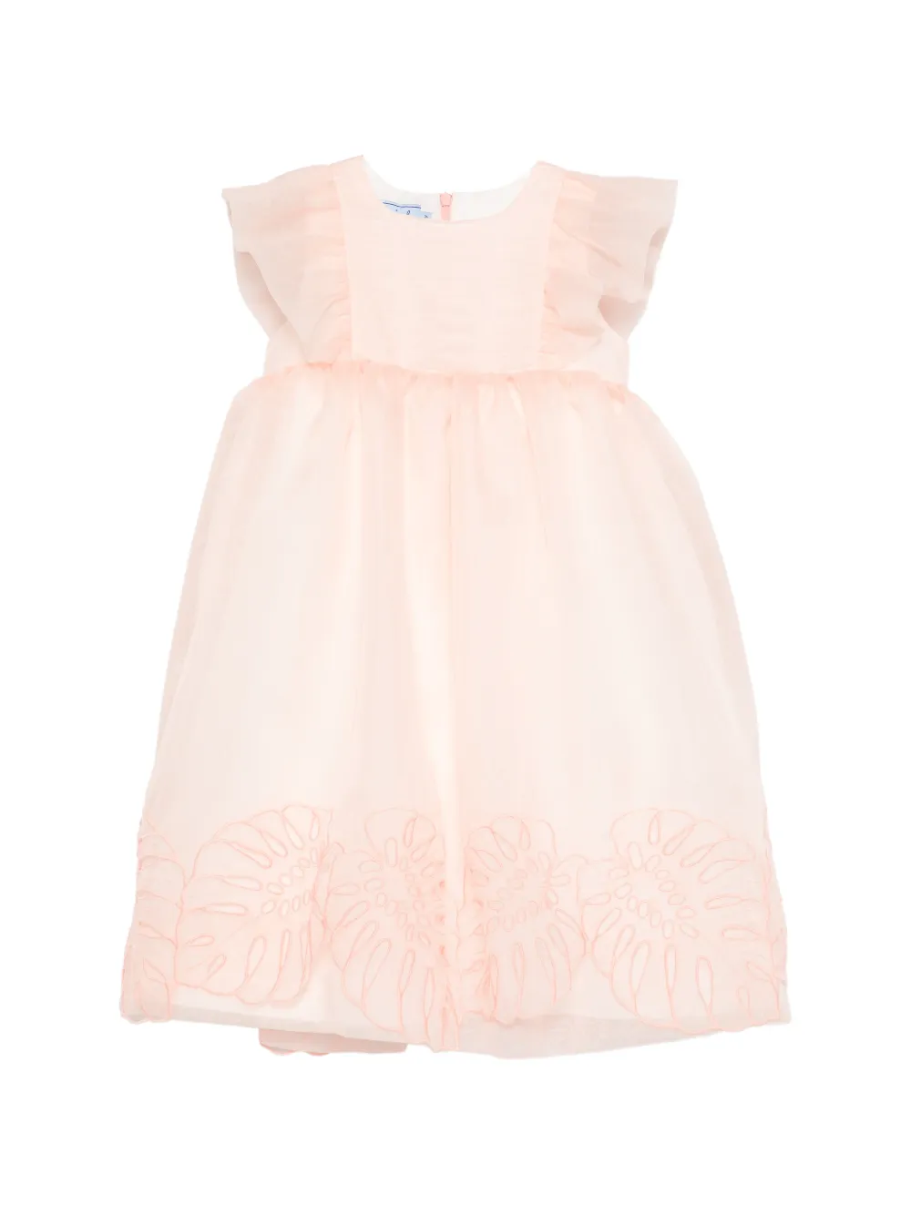 Mi Mi Sol ruffled embroidered dress - Rosa