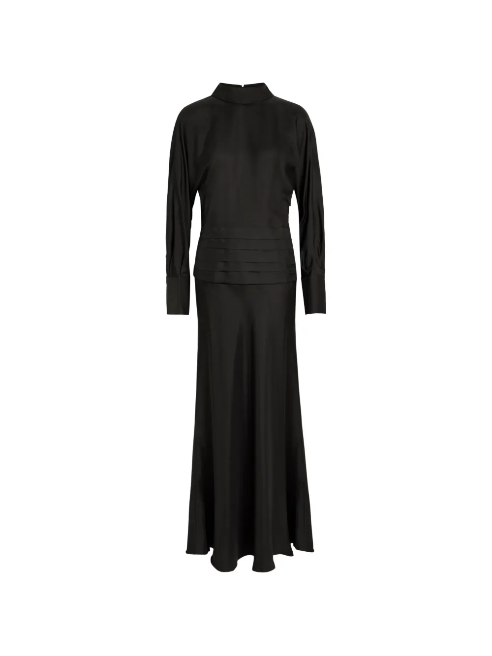 Róhe pleat long-sleeve dress - Nero