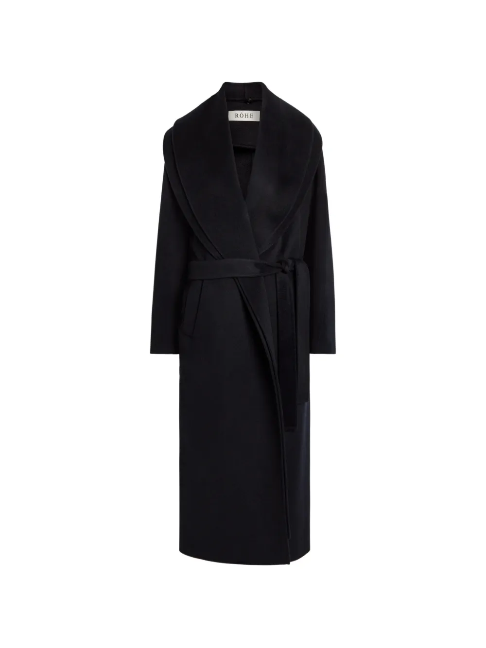 Róhe shawl-collar belted coat - Blu