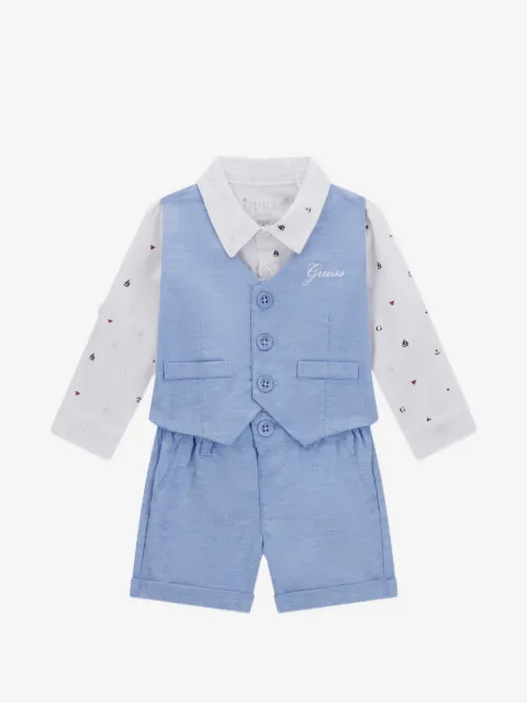 guess kids set de shorts con detalle del logo