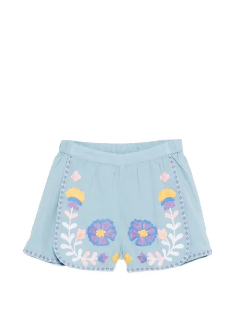 Louise Misha Maiwen floral-embroidered shorts