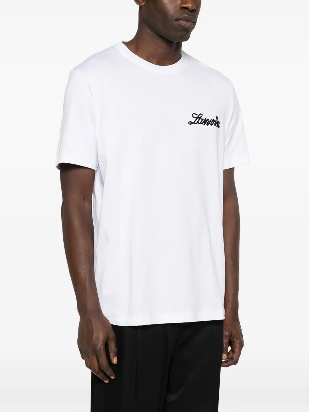 Lanvin T-shirt met logo Wit