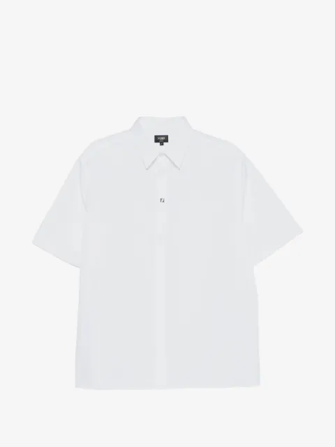 FENDI short-sleeve logo-plaque shirt