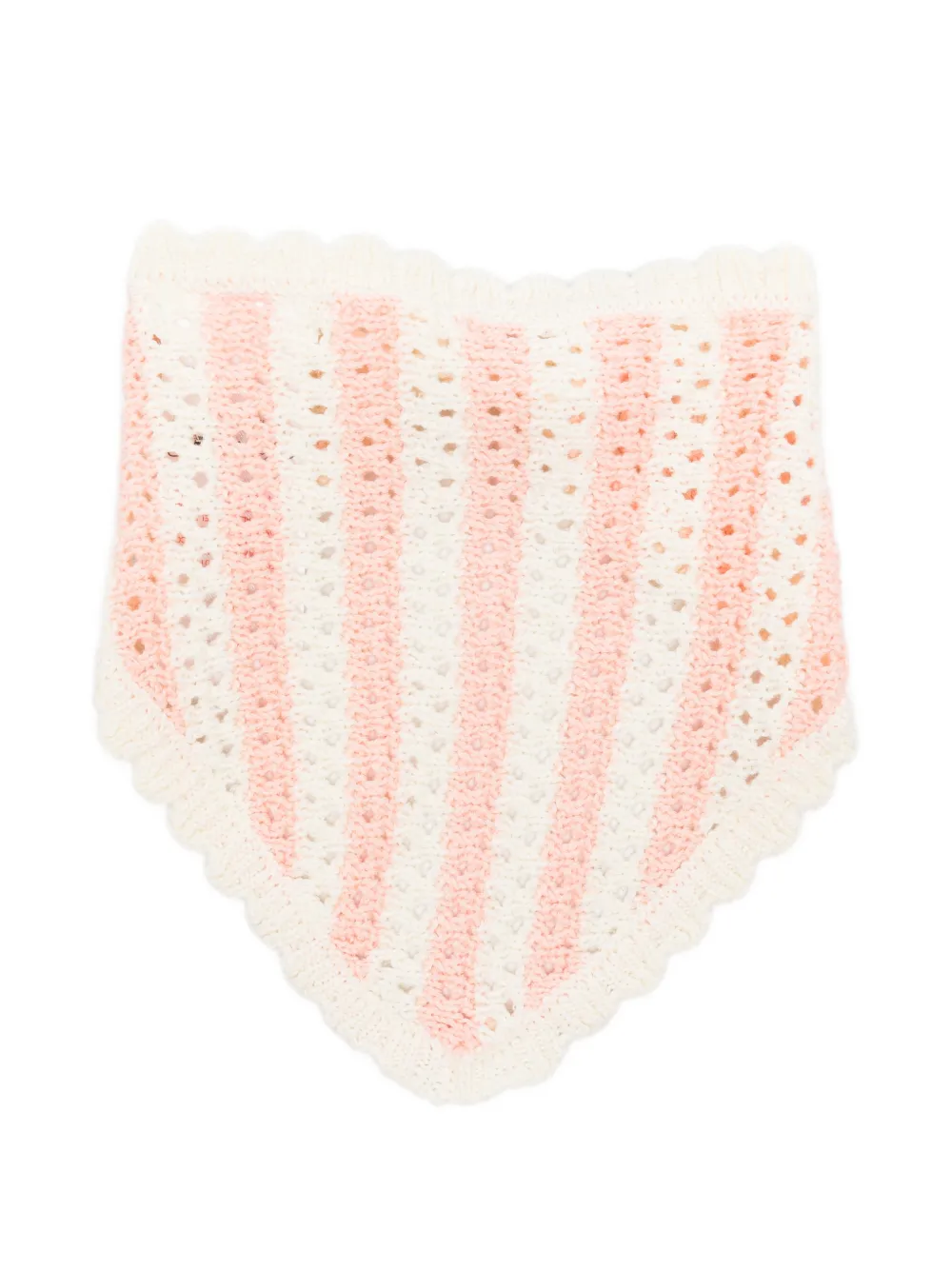 LOUISE MISHA KIDS striped scalloped-trim headband - Toni neutri