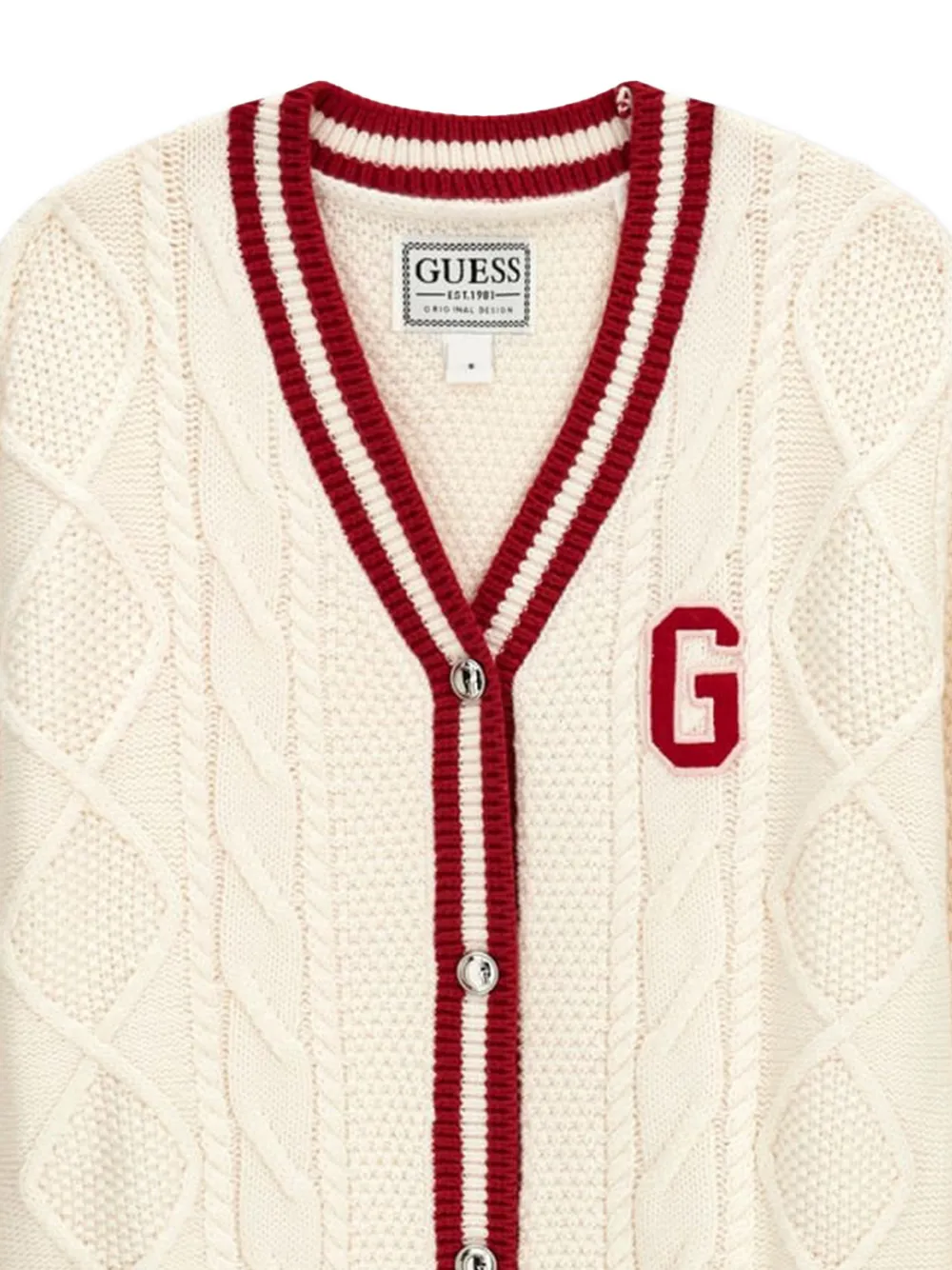 guess kids Gestreept vest Beige