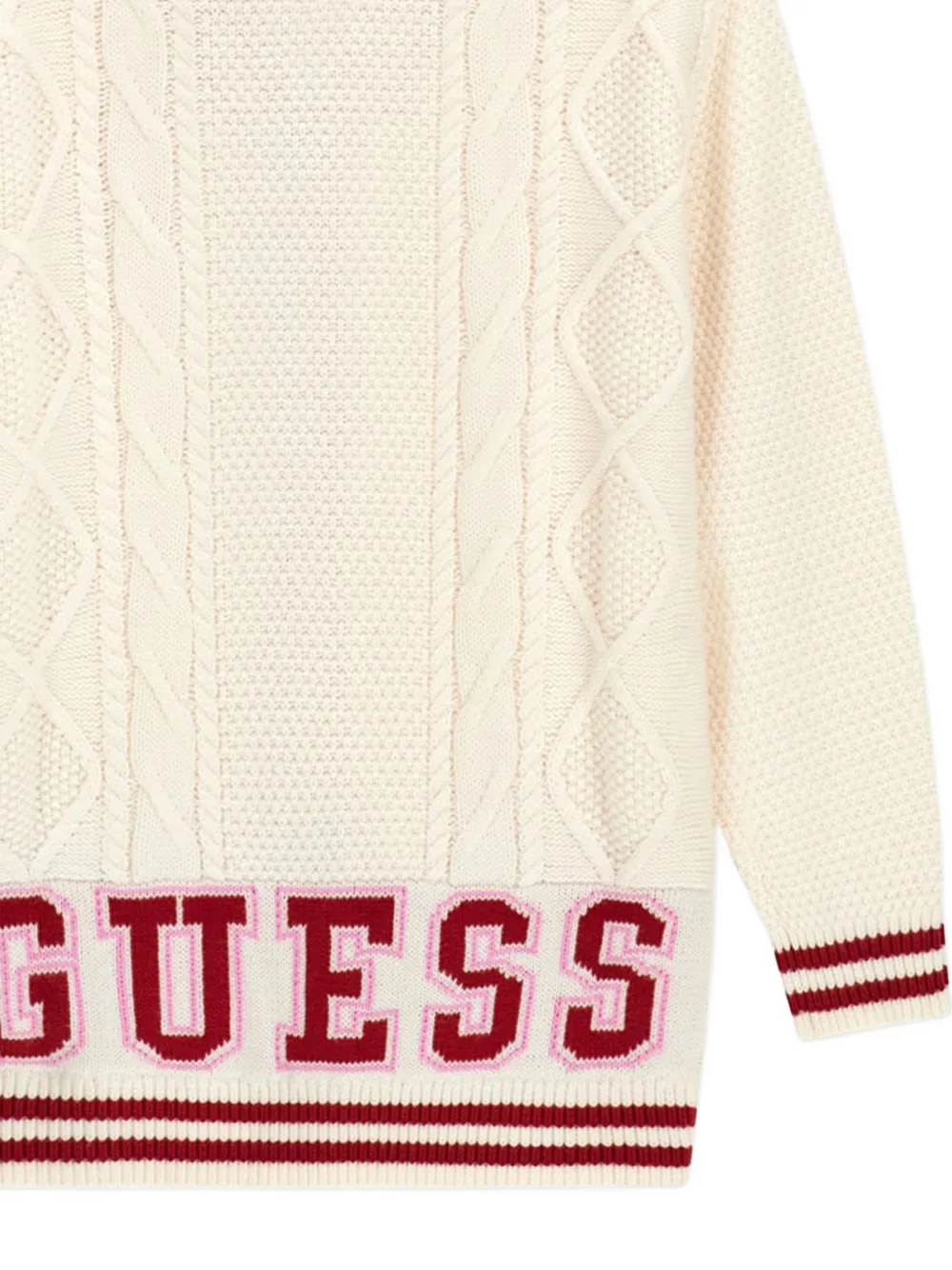 guess kids Gestreept vest Beige