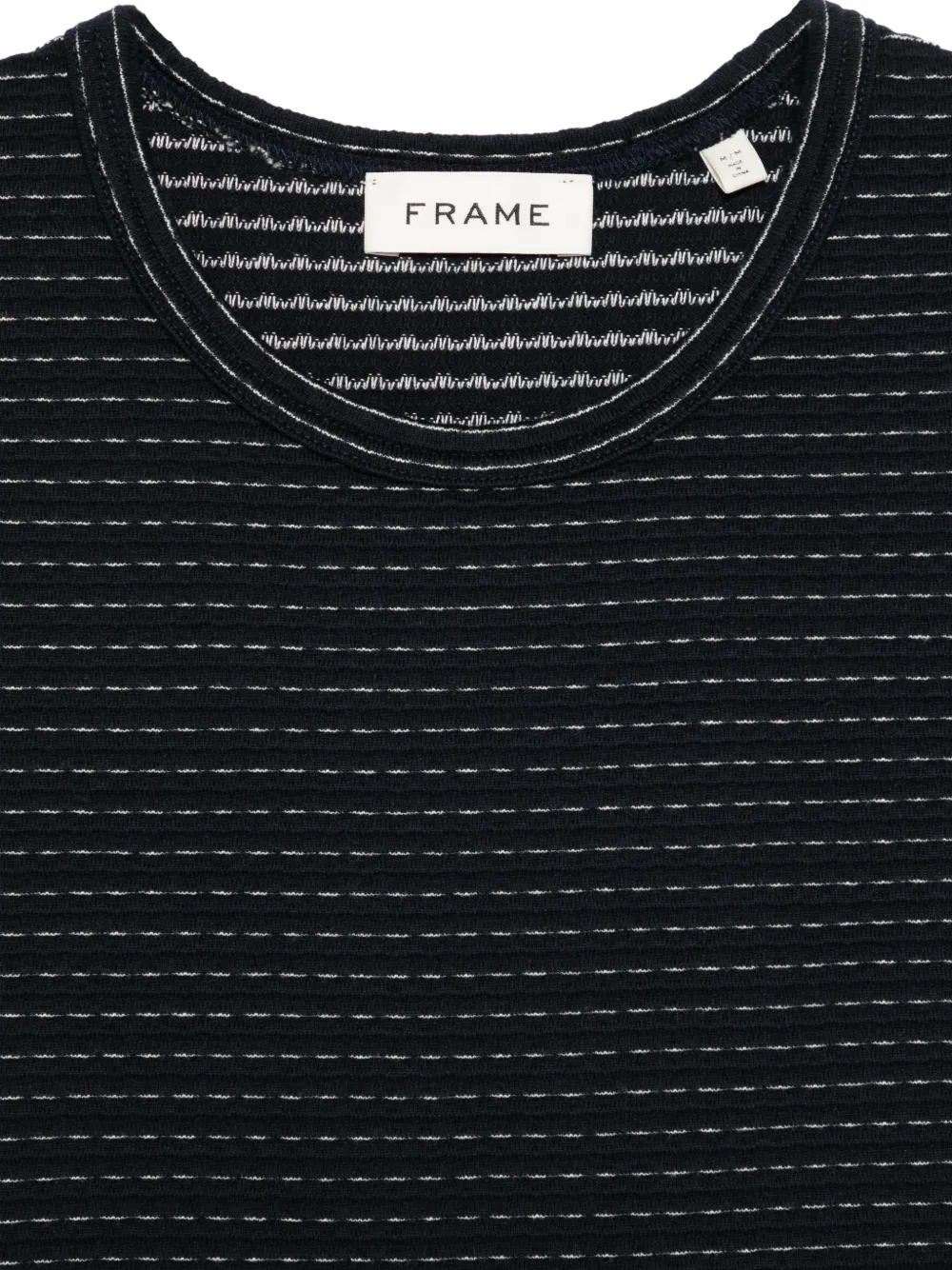  Frame Striped-pattern T-shirt - Black 