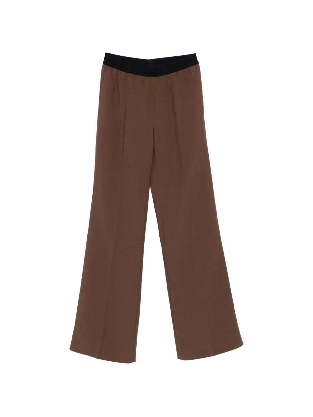 ERMANNO FIRENZE elastic-waistband trousers - Marrone