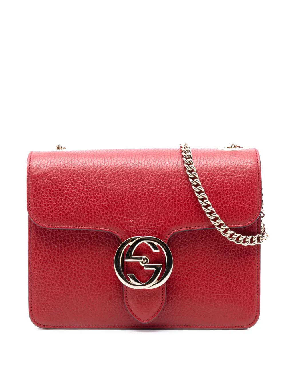 Gucci Pre-Owned Borsa a tracolla Dollar GG piccola in pelle di vitello 2016-2025 - Rosso