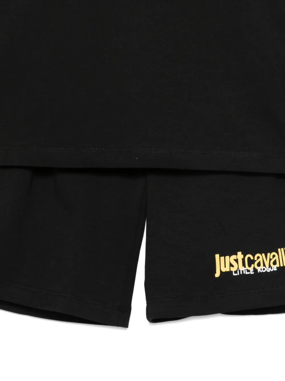  Roberto Cavalli Junior Logo-print Shorts Set - Black 