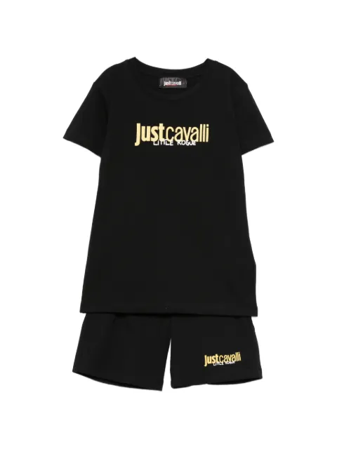Roberto Cavalli Junior logo-print shorts set