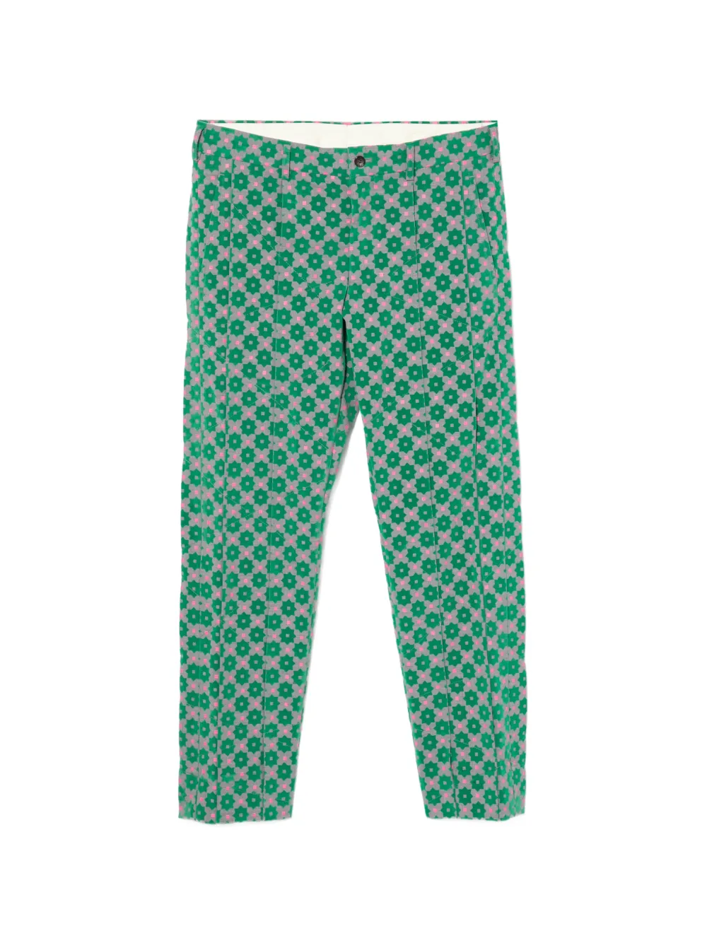 Comme des Garçons Homme Plus Hose mit Blumen-Print - Grün