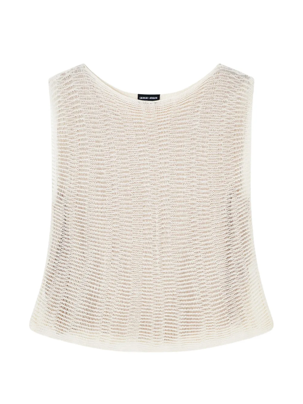 Giorgio Armani openwork top - Toni neutri
