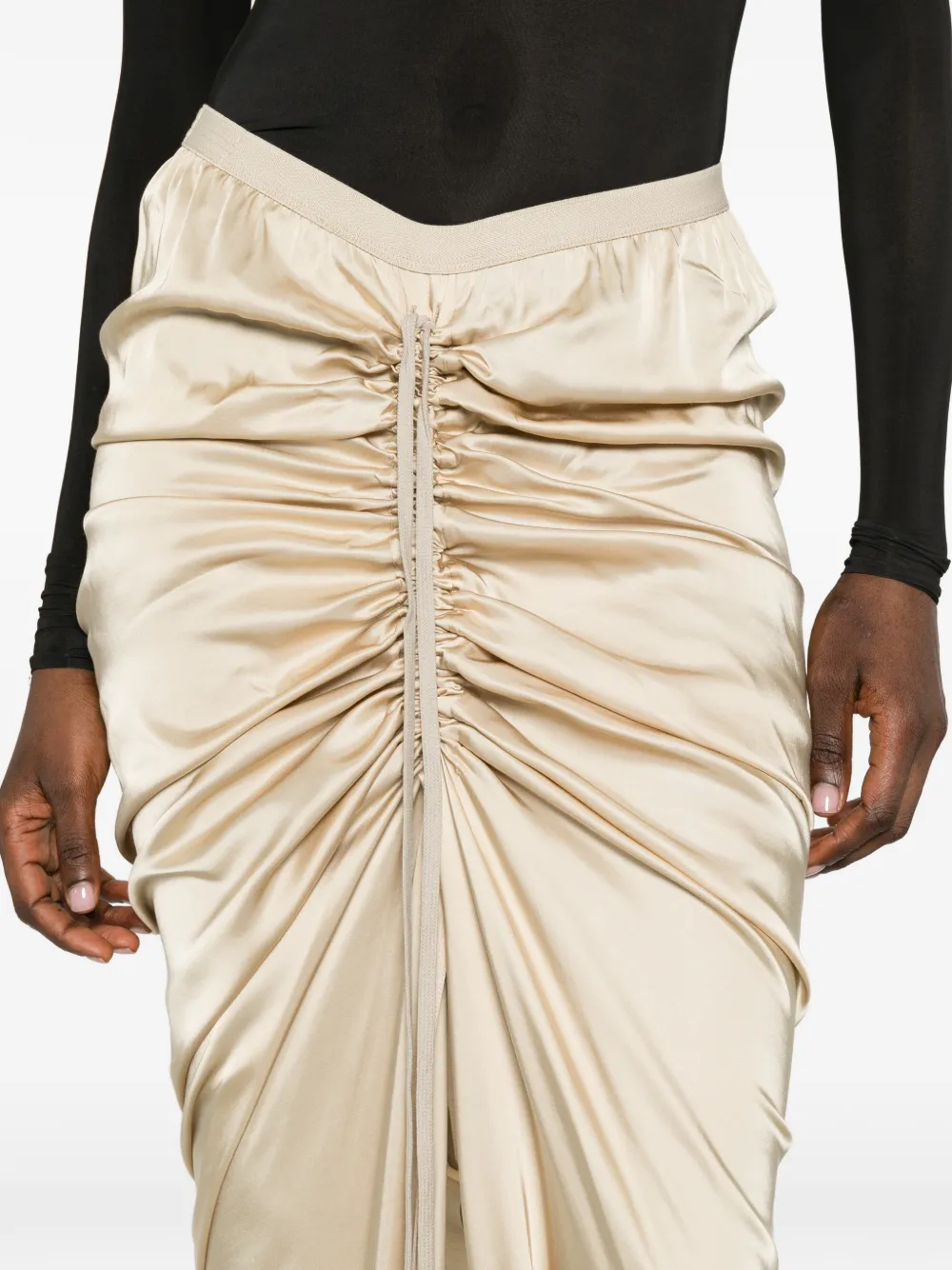 Rick Owens Asymmetrische rok Beige
