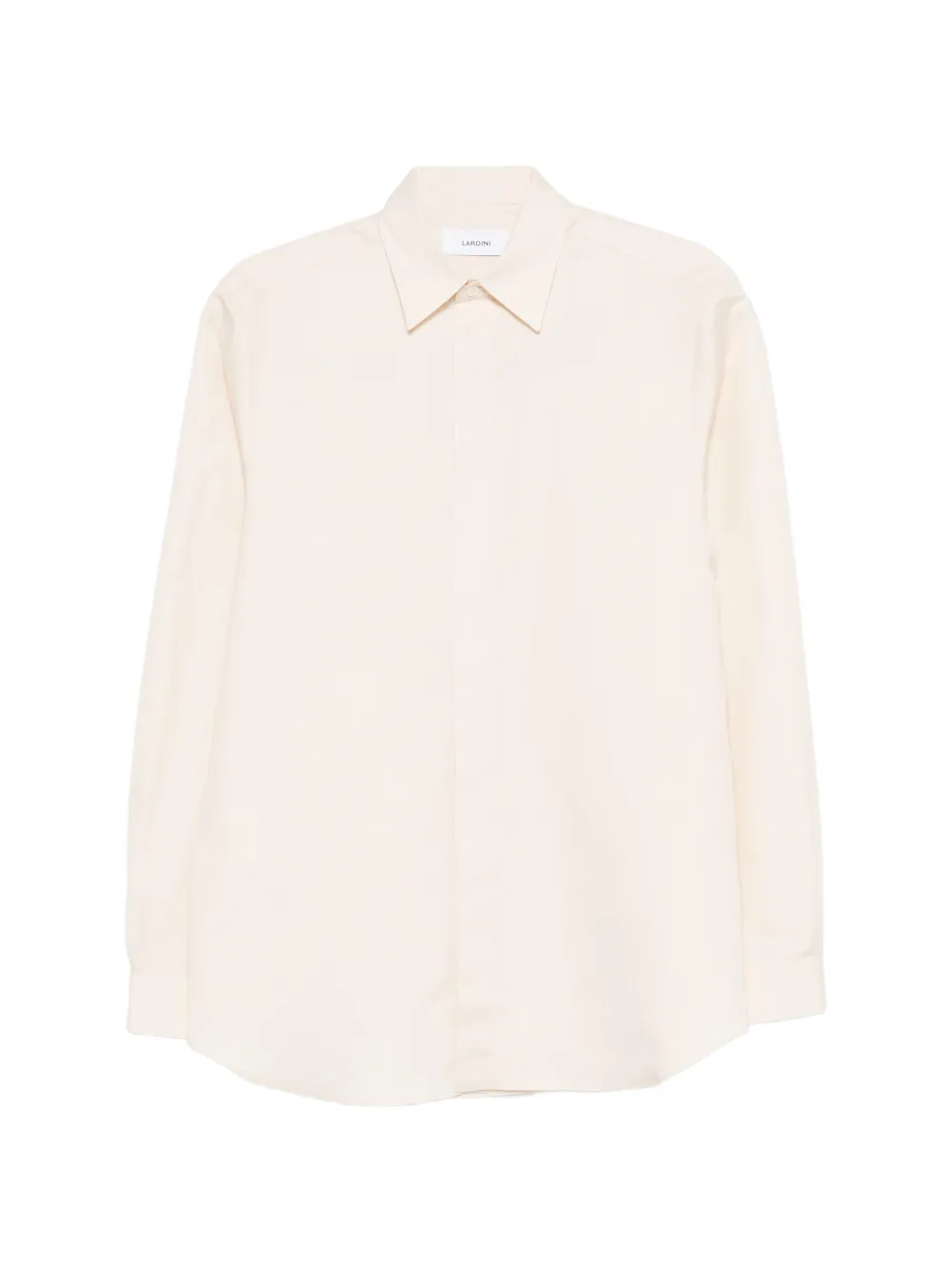 Lardini collared long-sleeve shirt - Neutrals