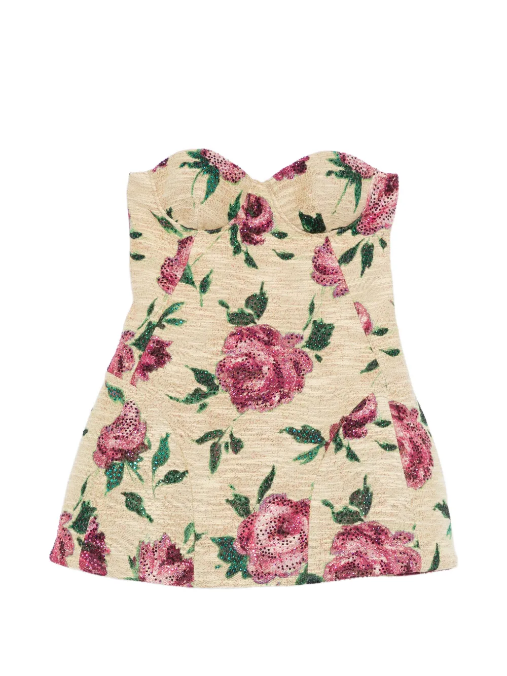 Giuseppe Di Morabito floral corset mini dress - Toni neutri