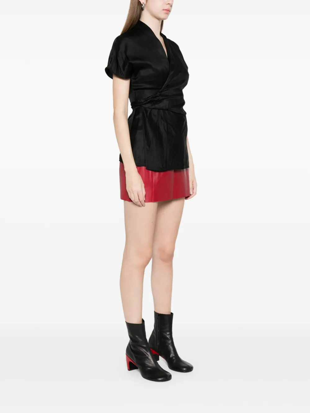  Rick Owens Short-sleeve Blouse - Black 