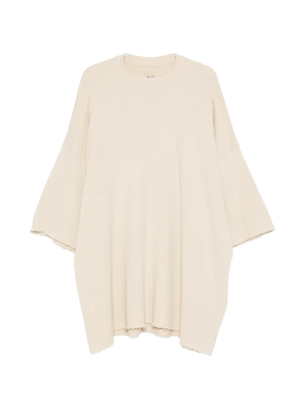 Rick Owens Tommy T frayed T-shirt - Nude