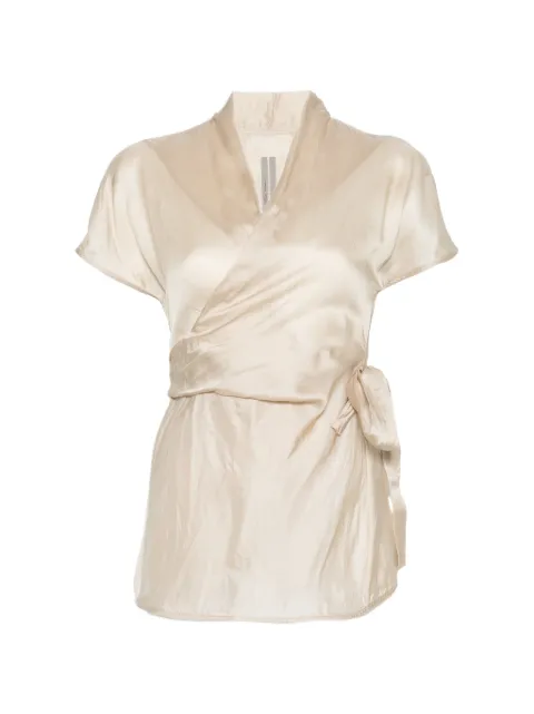 Rick Owens tie-waist V-neck blouse