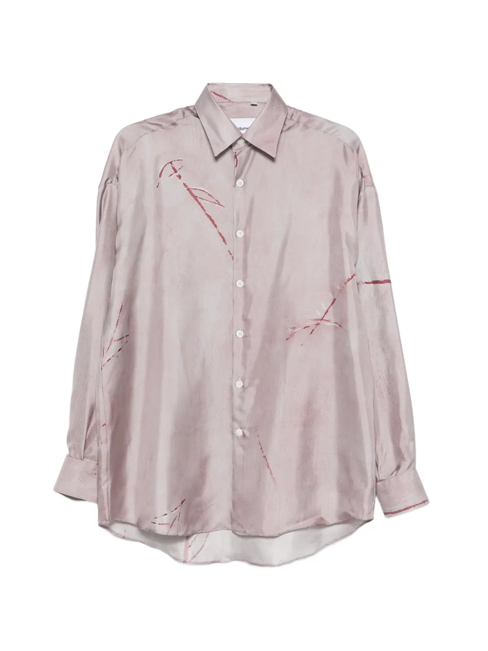 Costumein Camicia in seta con stampa - Viola