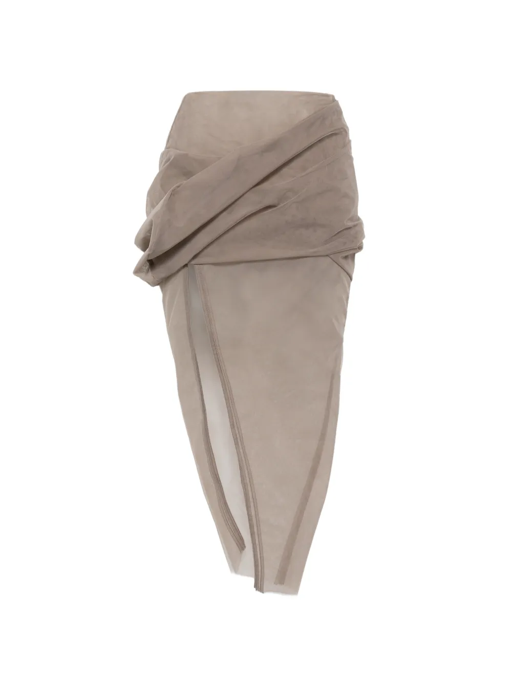 Rick Owens draped skirt - Grigio