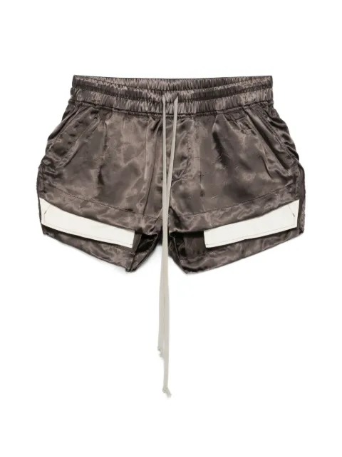 Rick Owens Fog Boxers drawstring panelled shorts