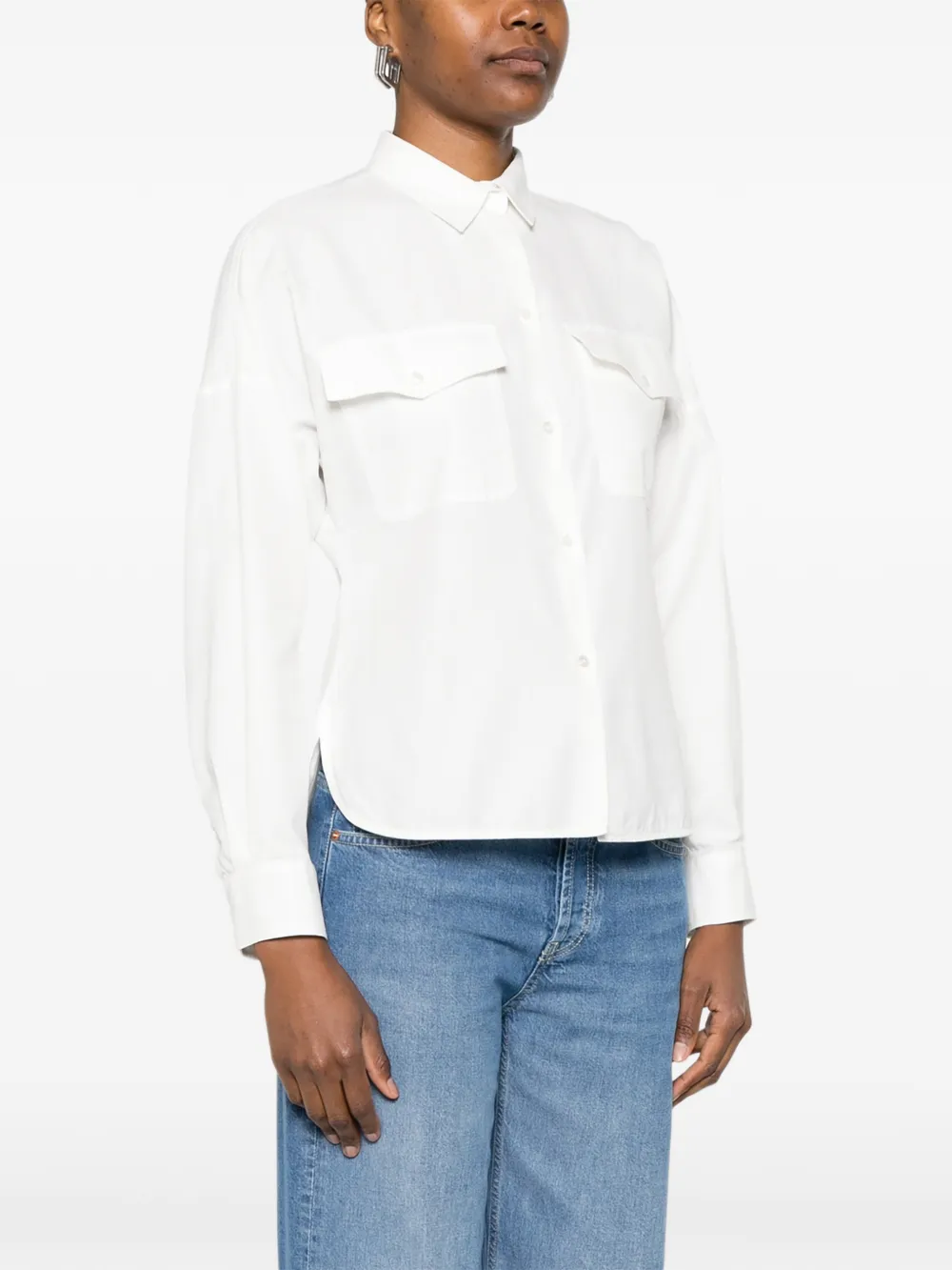  Weekend Max Mara Chest-pocket Shirt - White 