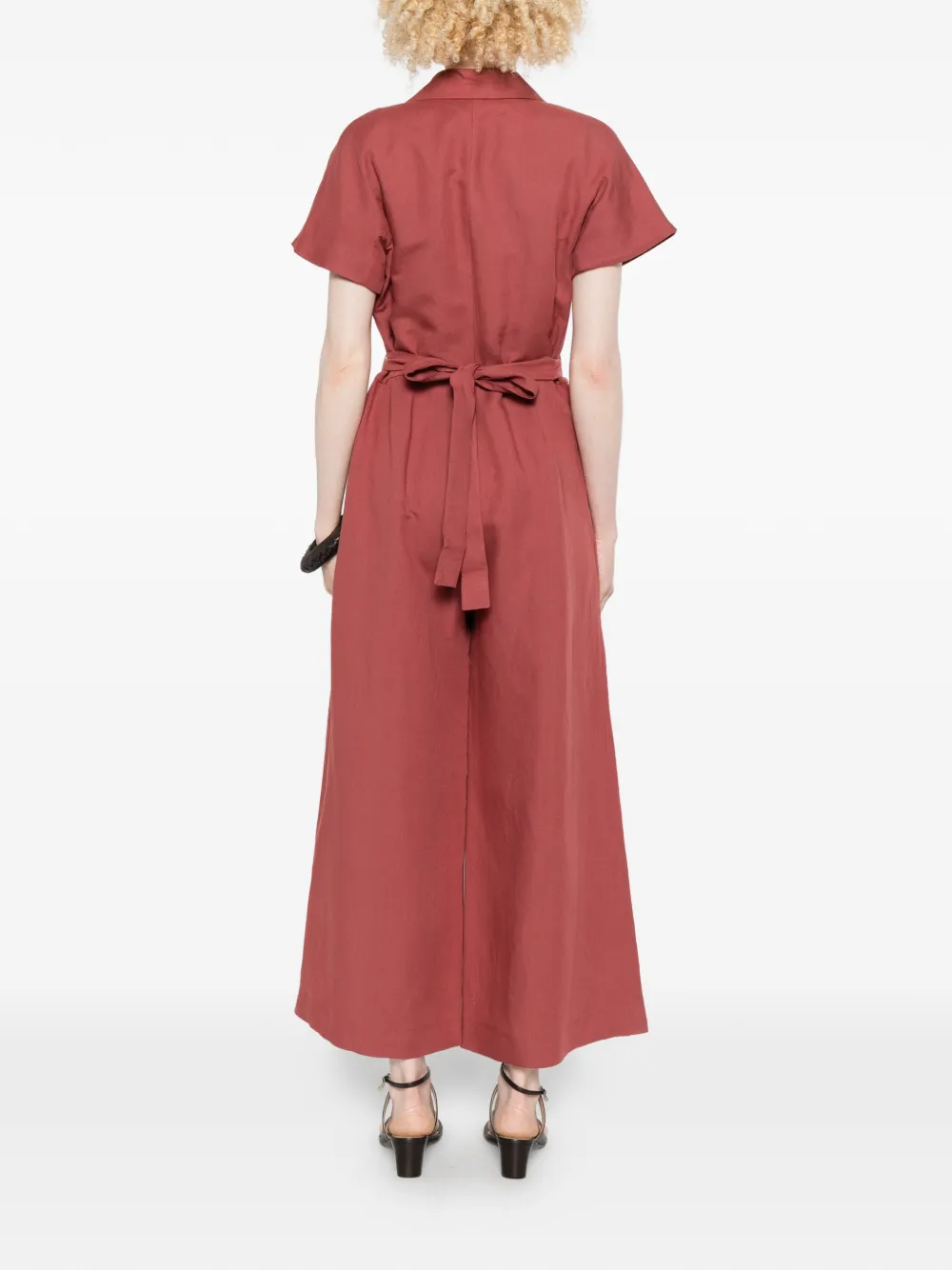 Weekend Max Mara Jumpsuit met wijde pijpen Roze