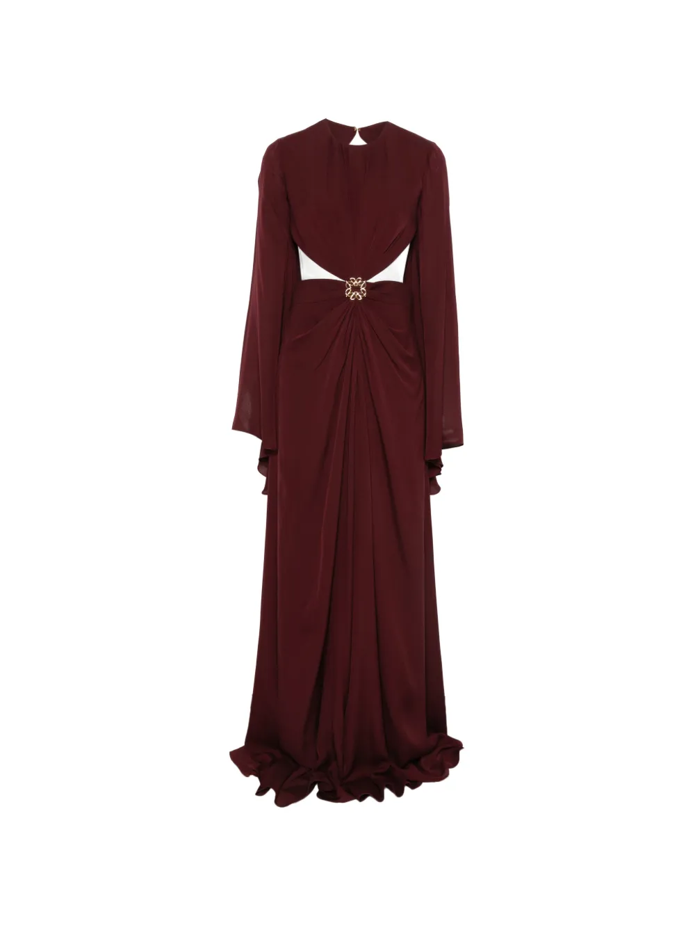 Elie Saab cut-out embellished maxi dress - Rosso