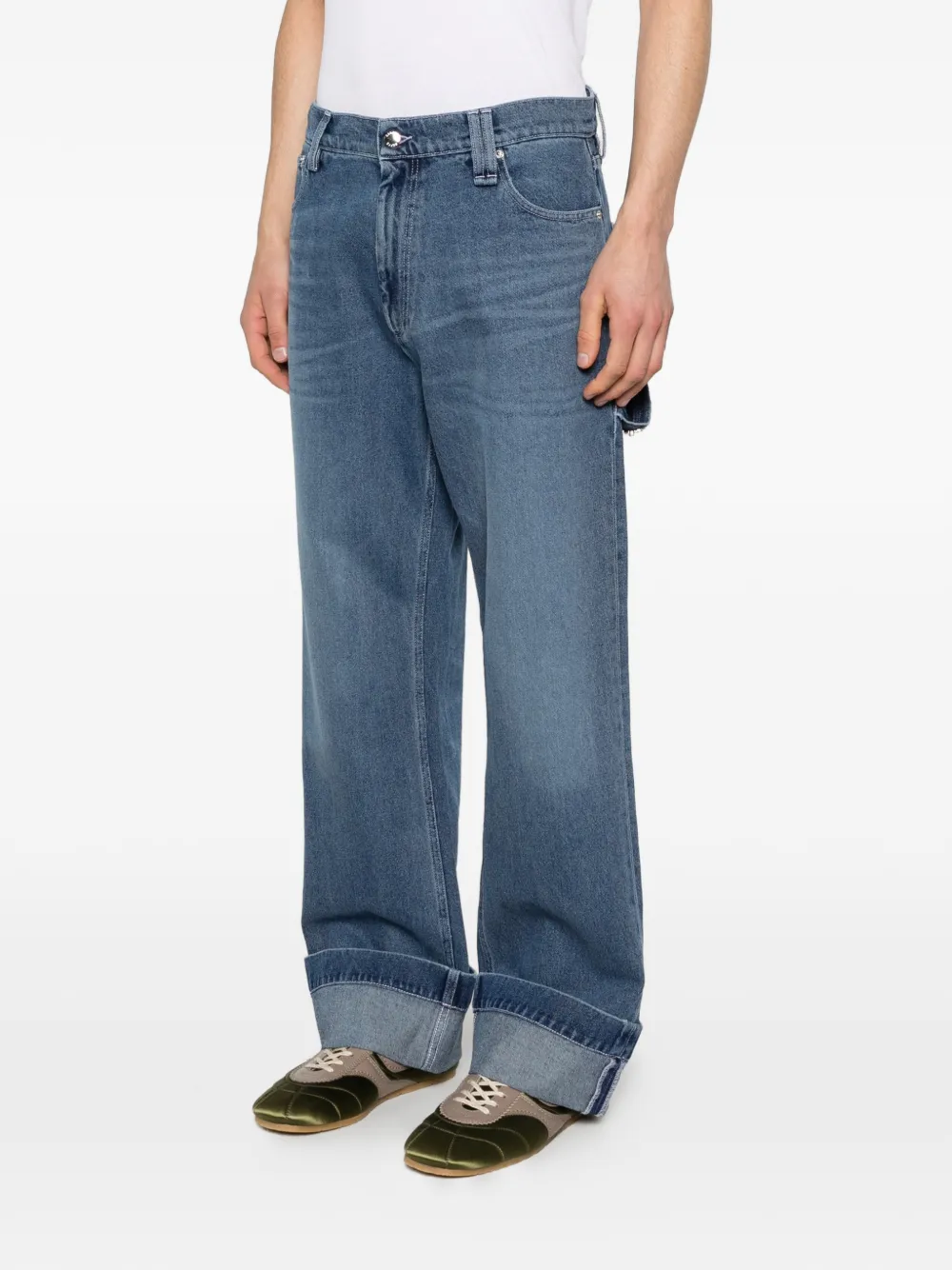  Simone Rocha Cuffed Jeans - Blue 