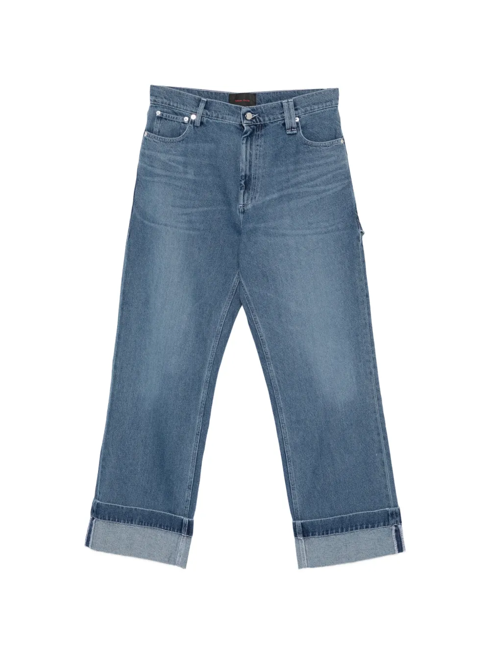 Simone Rocha cuffed jeans - Blu