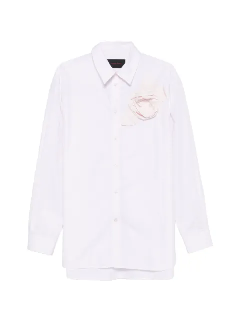 Simone Rocha floral-appliqué shirt