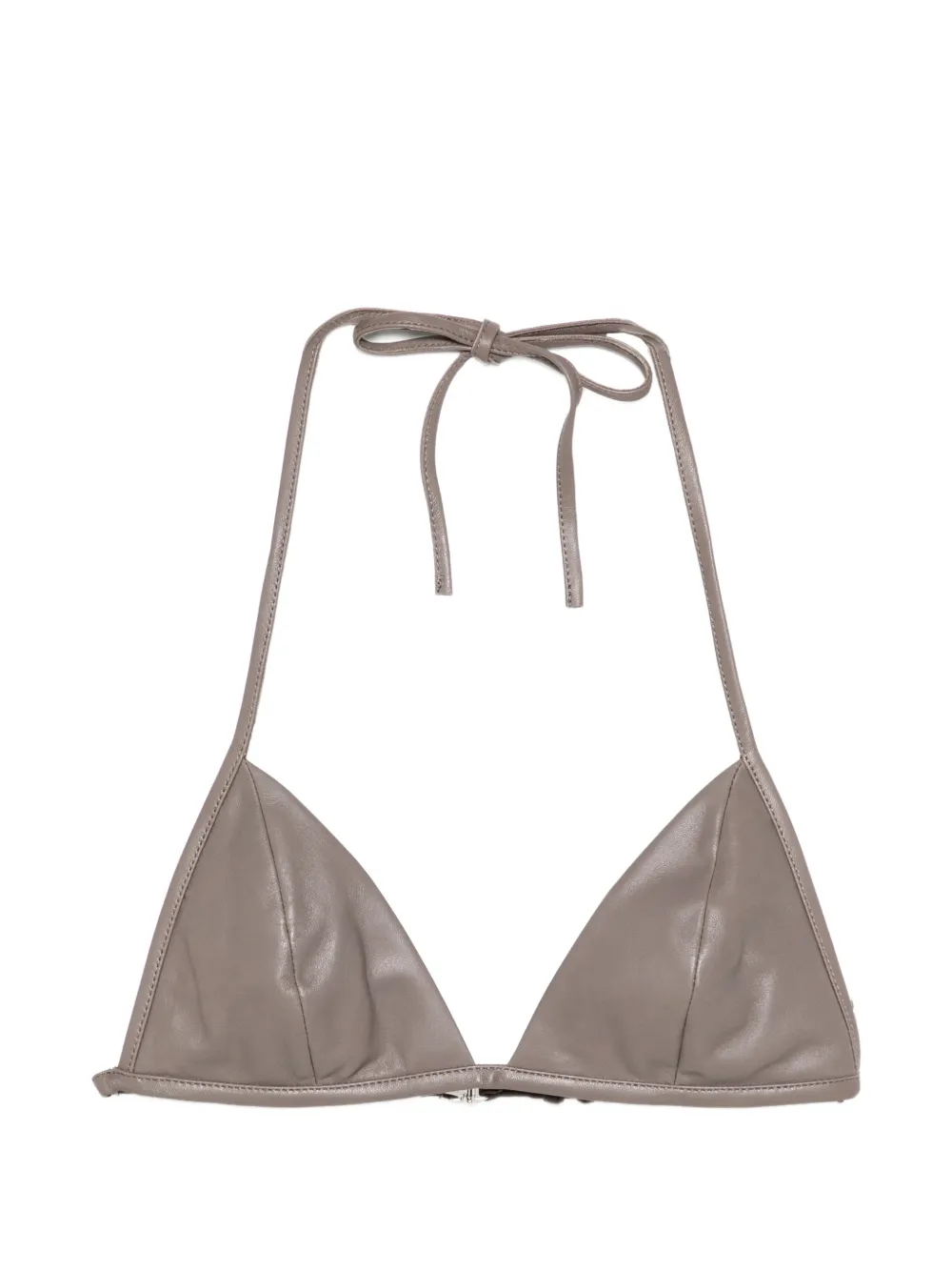 Rick Owens tie-fastening triangle top - Grigio