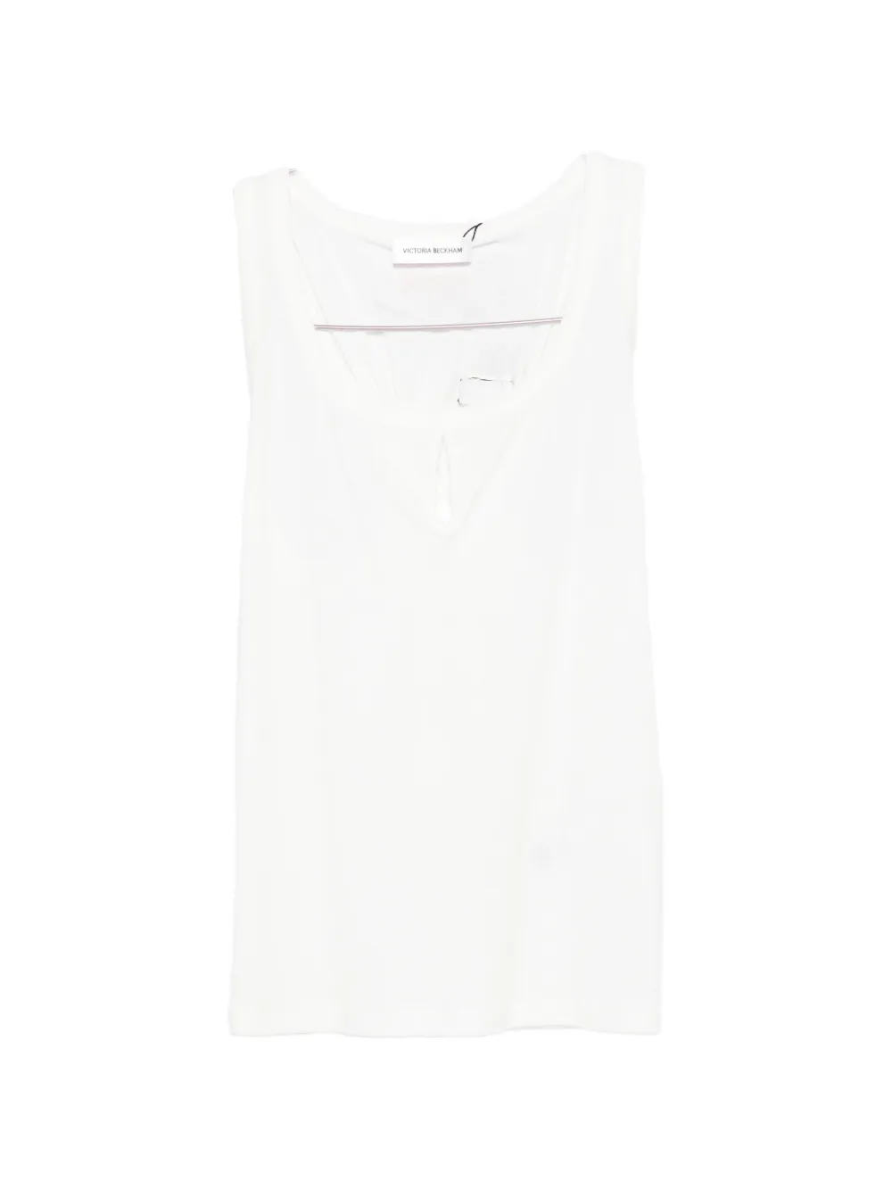 Victoria Beckham ribbed top - Weiß