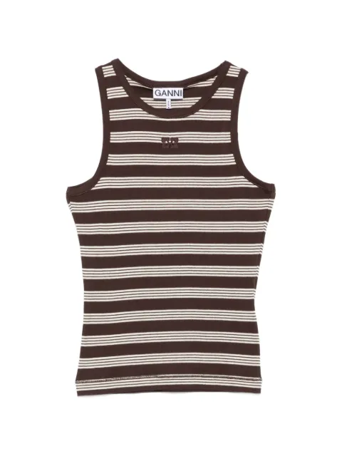 GANNI striped tank top