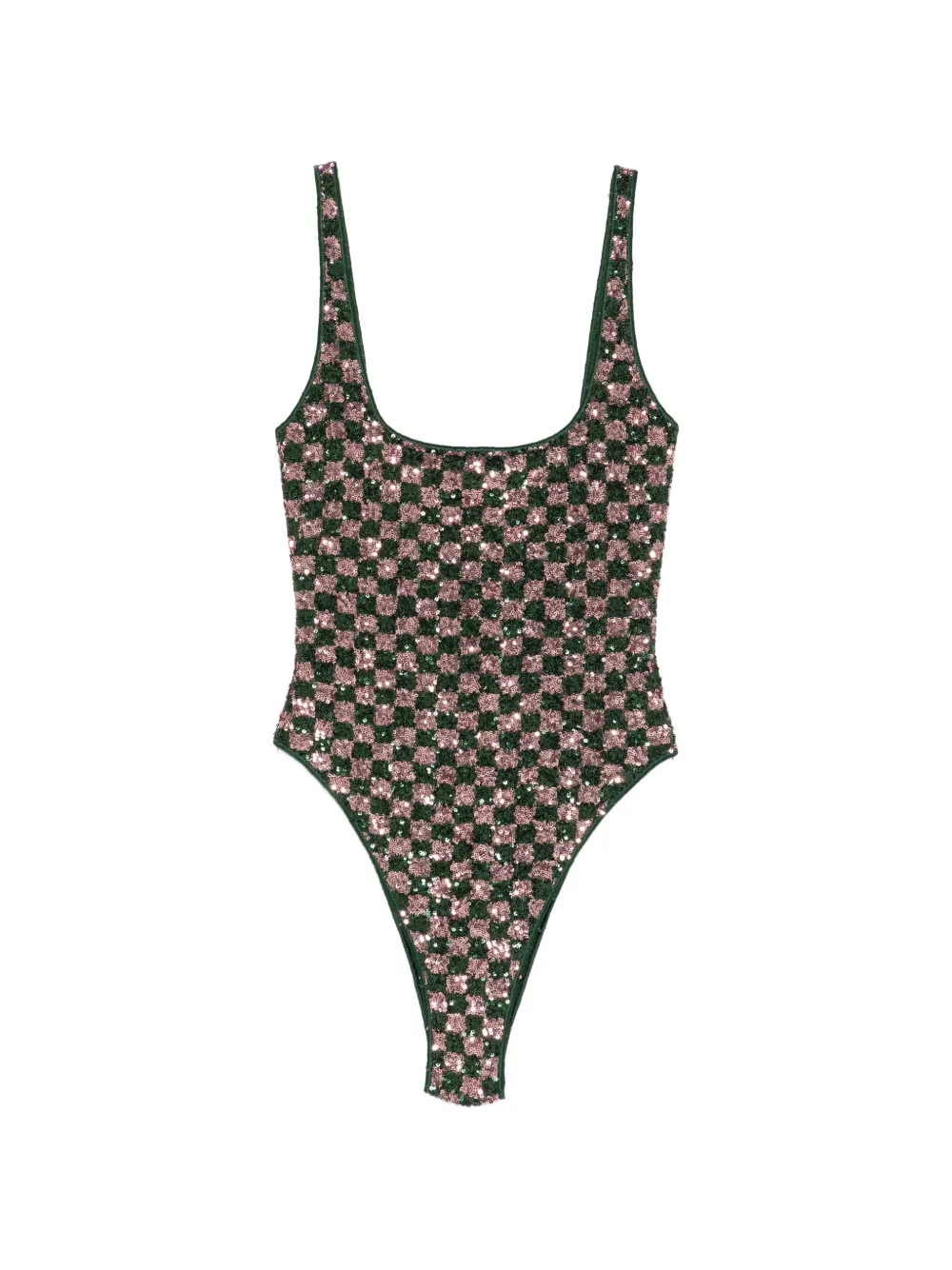 Oséree sequined swimsuit - Verde