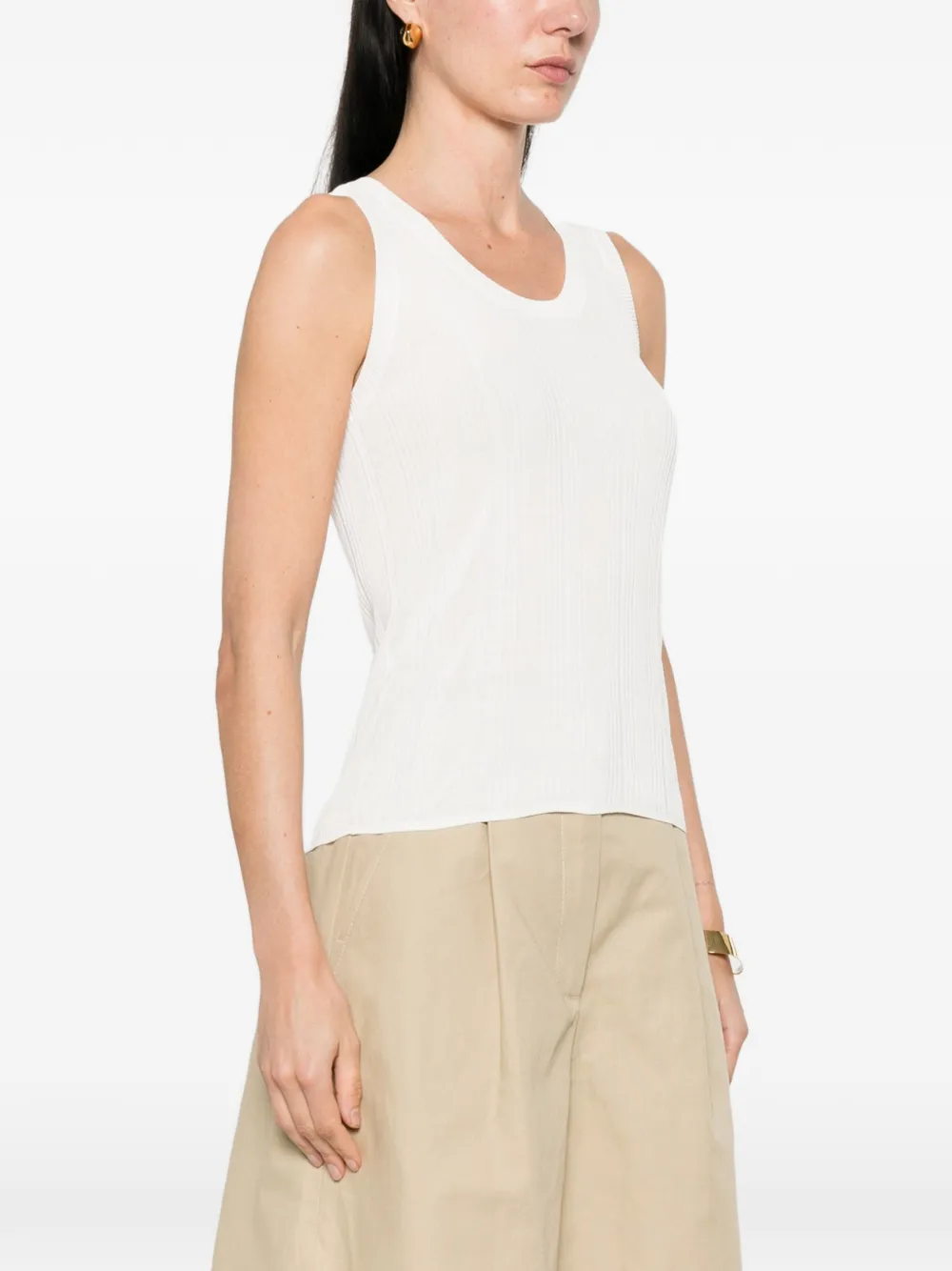  Weekend Max Mara Sleeveless Top - White 