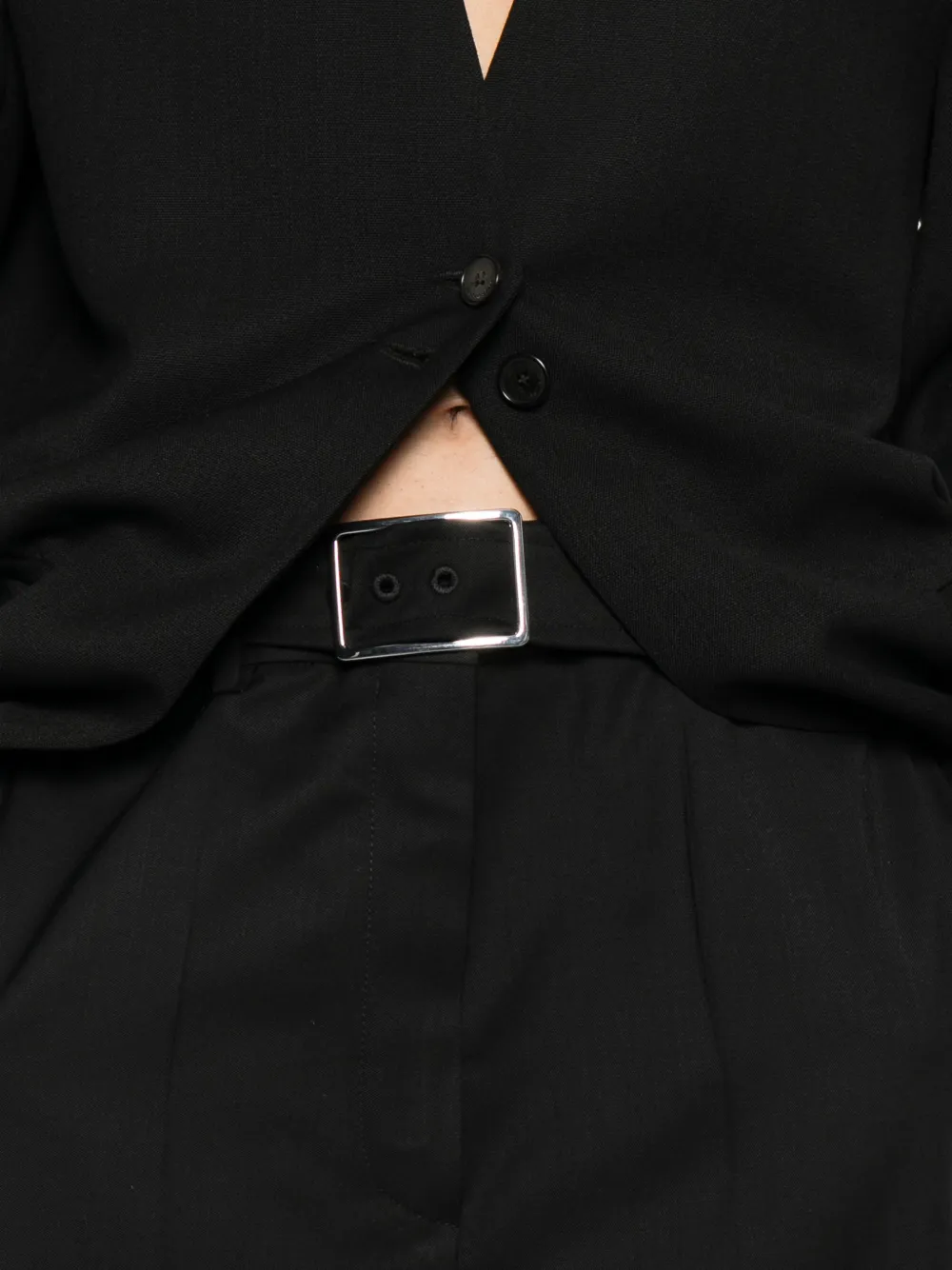 Sportmax Spxabituro broek met ceintuur Zwart