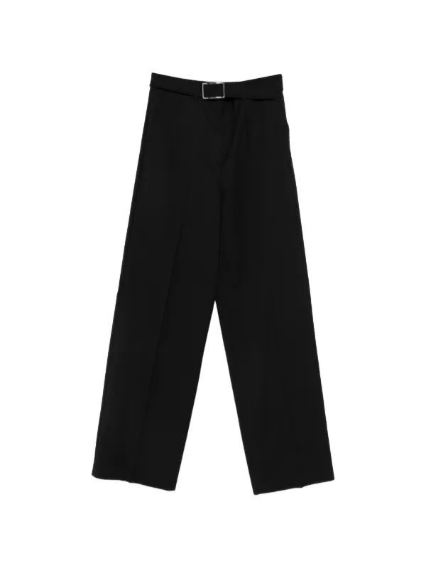 Sportmax Spxabituro Belted Trousers in Black