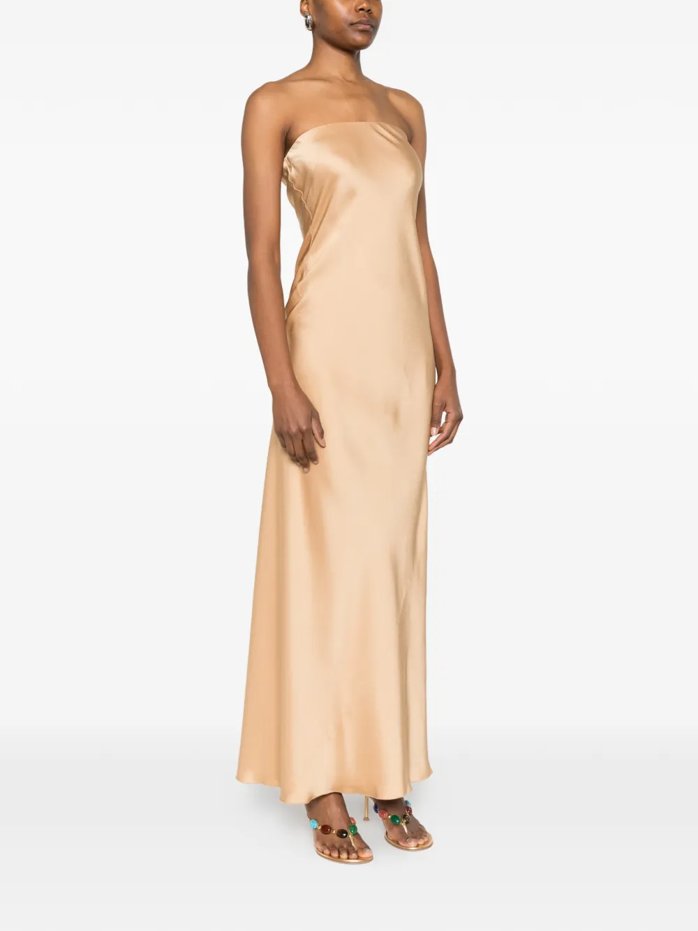  Forte Forte Strapless Maxi Dress - Neutrals 