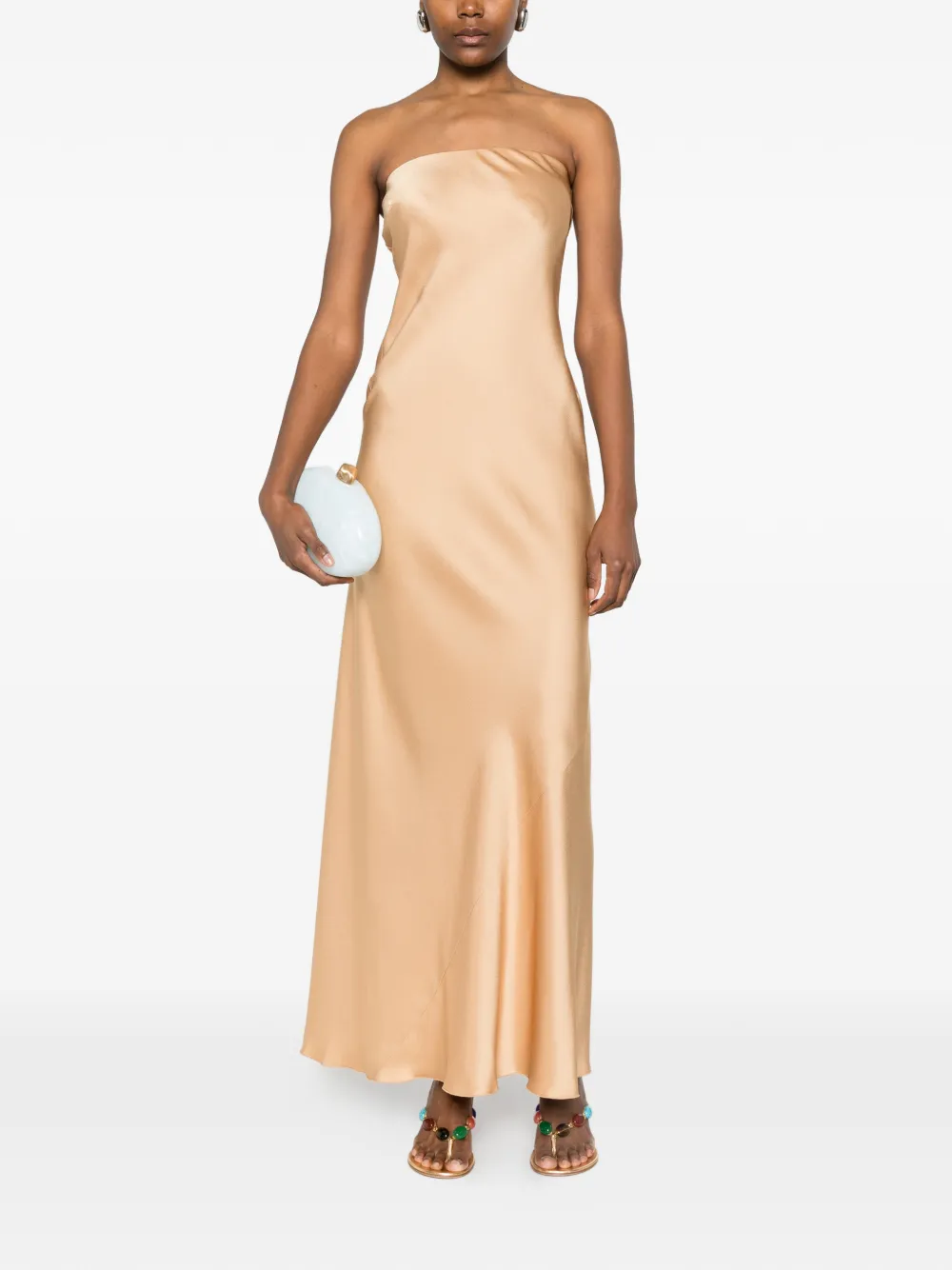  Forte Forte Strapless Maxi Dress - Neutrals 