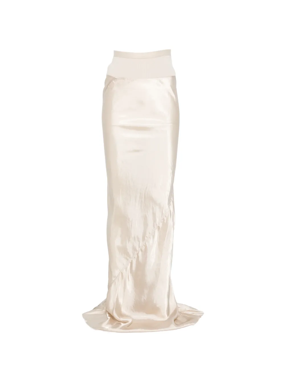 Rick Owens ribbed waistband skirt - Toni neutri